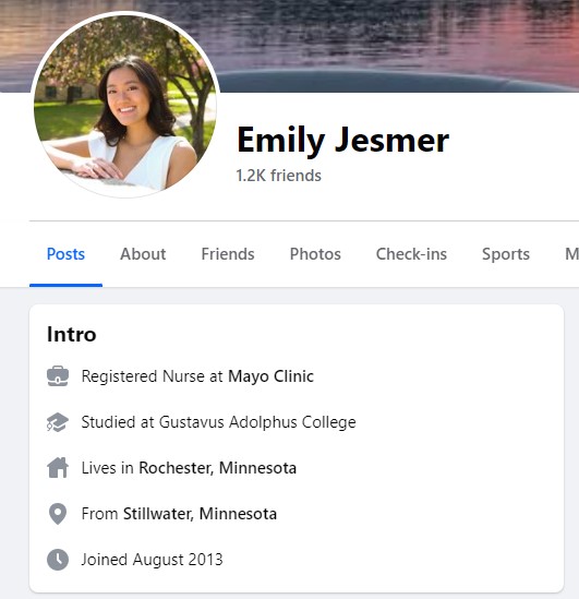 Emily Xiu Jesmer – Minnesota