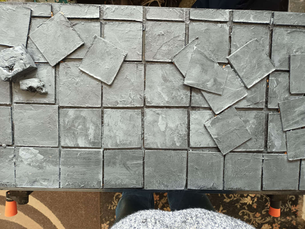 BAMComix - Making a stone tile floor. 8