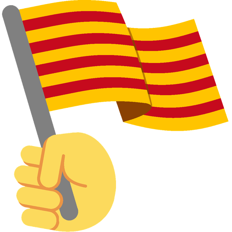 Lliuremoji: Emojis catalans lliures d'ús Hashflag