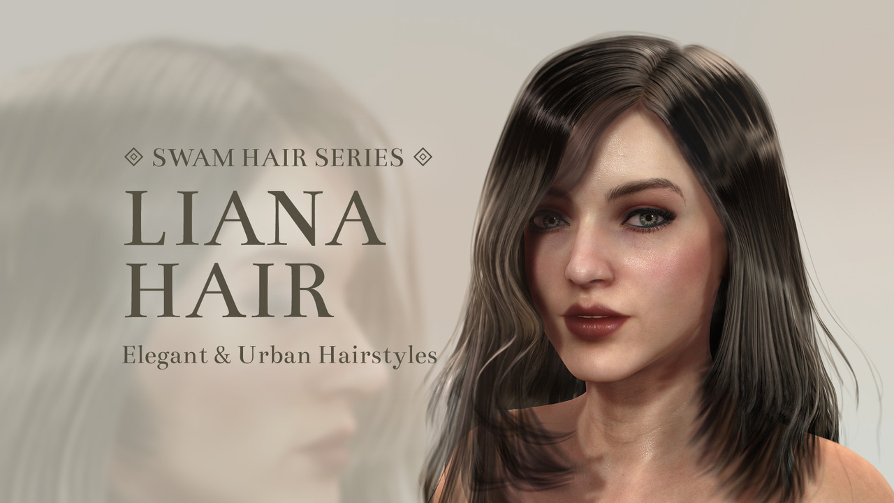 [ Reallusion Hair ] Liana Hair 2024 Free Daz 3D Models