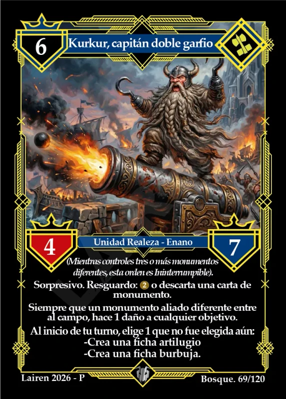 KURKUR, CAPITAN DOBLE GARFIO