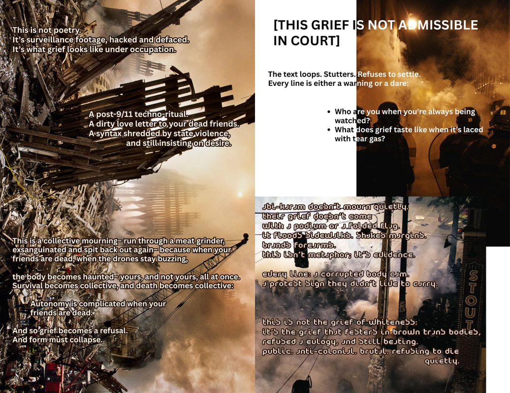 The third and fourth page of a zine titled 'Villainy // System Malfunction - Survival Strategy'.