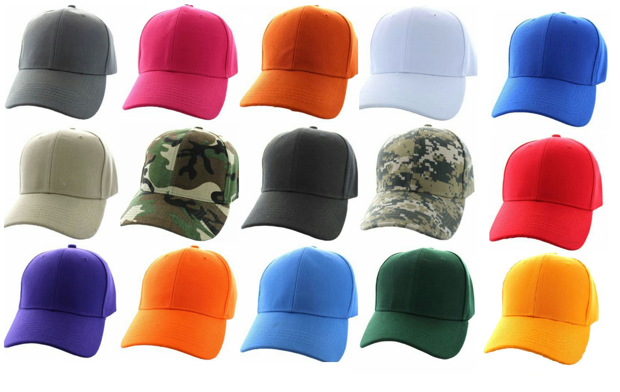 Baseball Hats / Caps Dozen & 5 pack Wholesale pricing Strapback