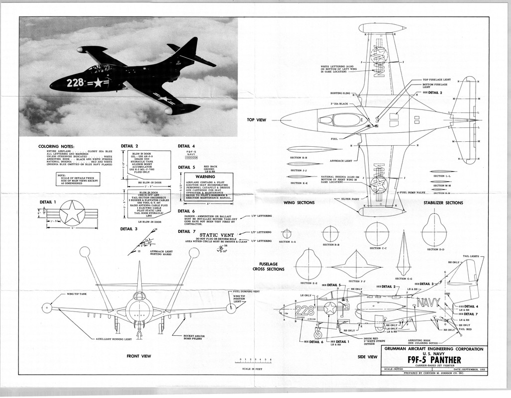 Grumman F9F-5 Panther 3V
