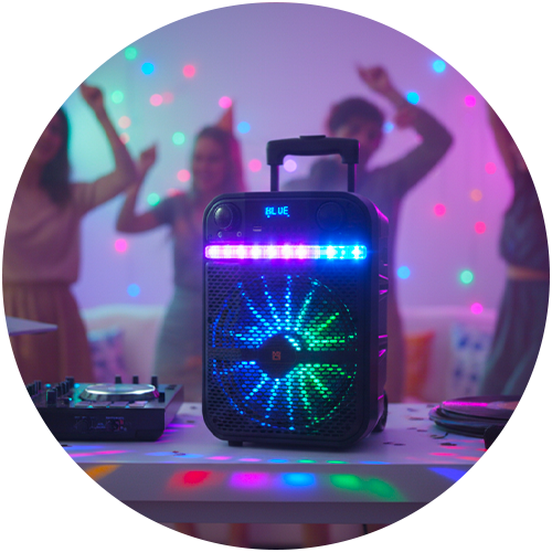 Built‑in rechargeable battery