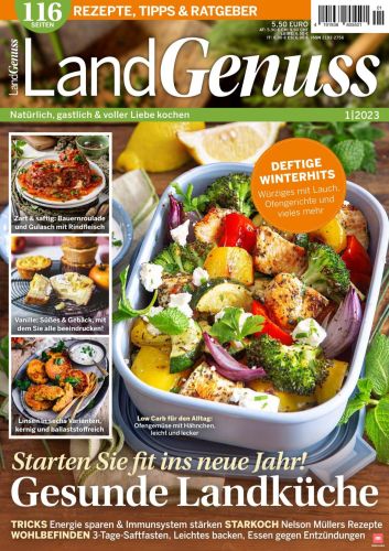 Cover: Landgenuss Magazin (Die besten Gerichte der Saison) No 01 2023