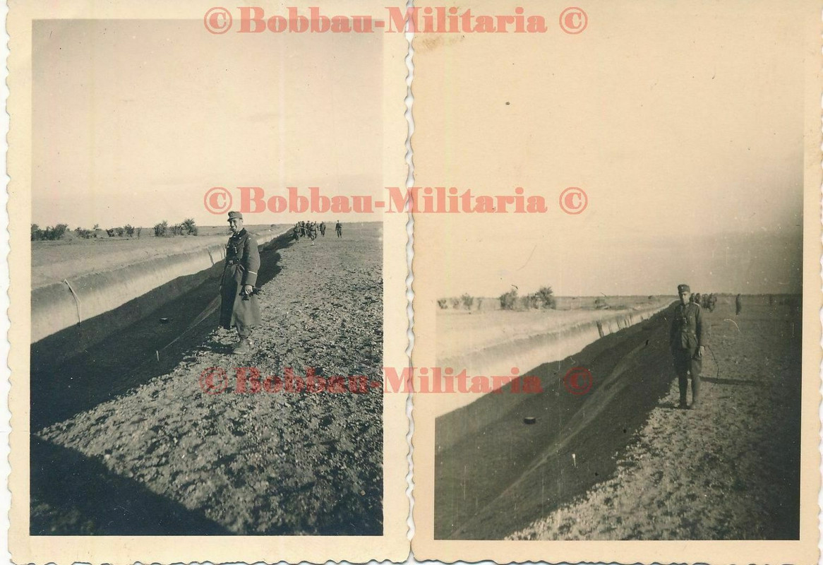 Russland Wehrmacht Gebirgsjäger Regiment 98 vor russischen Panzergraben TOP