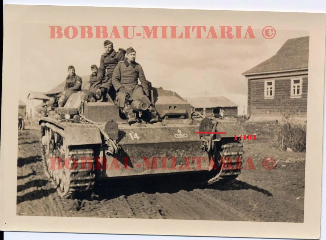 Sturmgeschütz STUG III Vormarsch Front Kennung weiße 14 takt.Zei