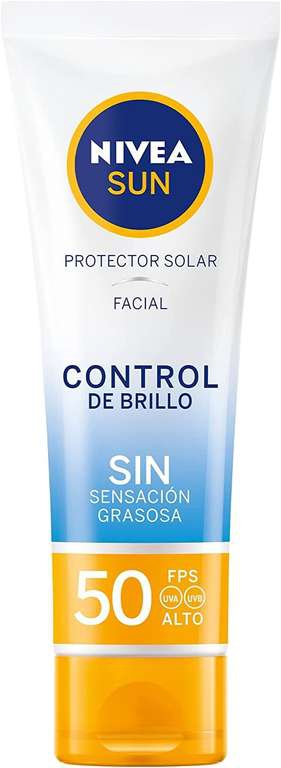 Amazon: Nivea Sun Protector solar facial control de brillo | Planea y Ahorra, envío gratis con Prime 
