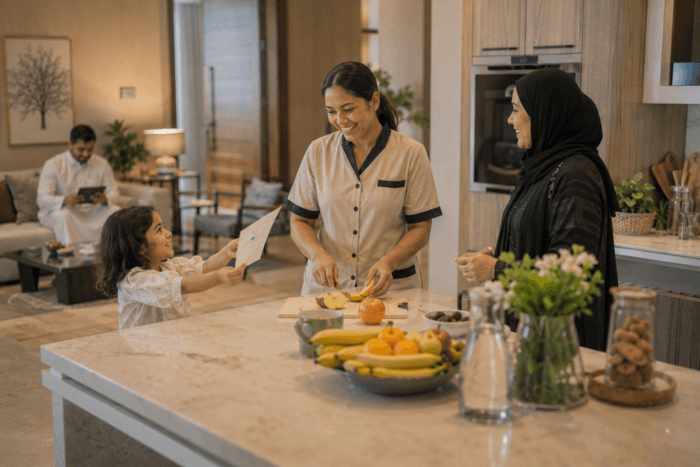 علامات تدل على ان الخادمة بدأت تتأقلم