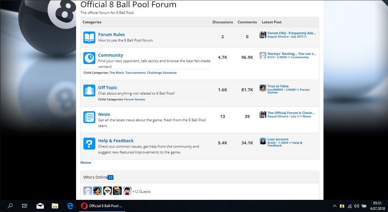 8 Ball Pool Forum closing - The Miniclip Fan Forum - 