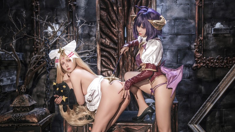 小和甜酒 & 橙风千雅 柊舞缇娜×爱丽丝 魔法少女 Cosplay 双人写真 [55P7V-438.6M]插图6