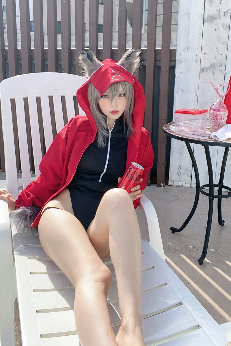 切切Celia 明日方舟 红 Cosplay 高清写真 28P+1V插图8