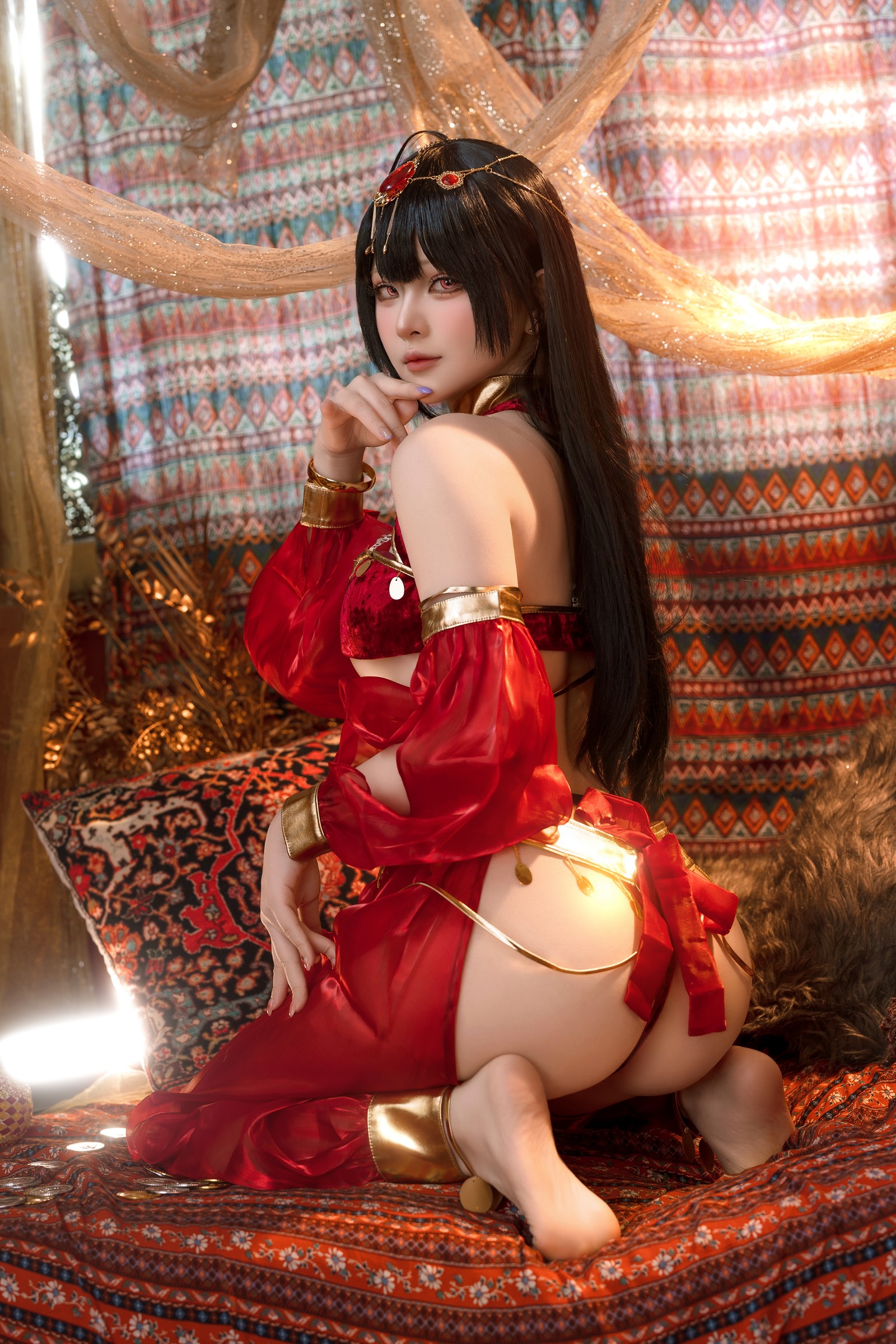 屿鱼 Yuyu 大凤 舞娘 新年特典 Cosplay 写真集（50P｜449MB）插图8