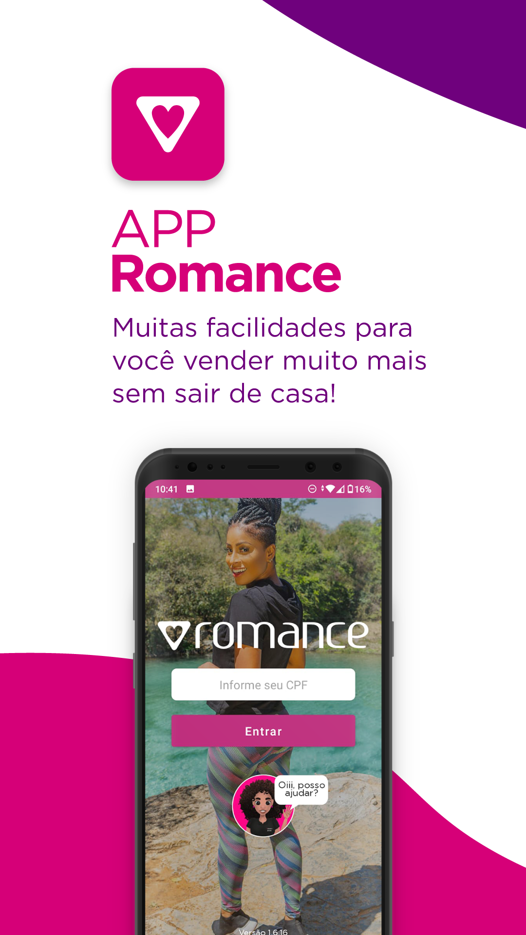 Tela 1 do App Romance