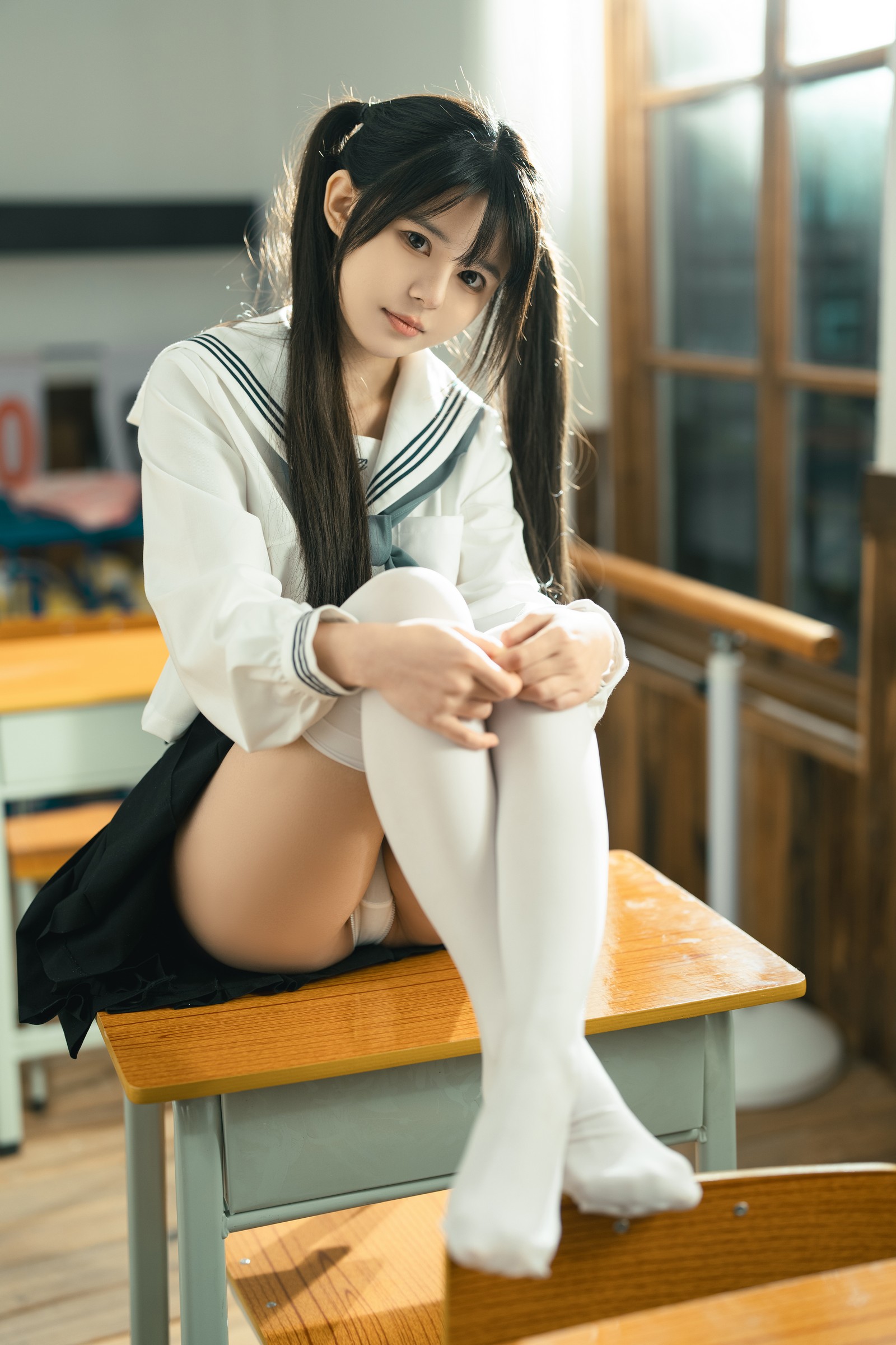 rua阮阮 授课中 教室主题 写真合集｜剧情系校园写真（57P｜855MB）插图9