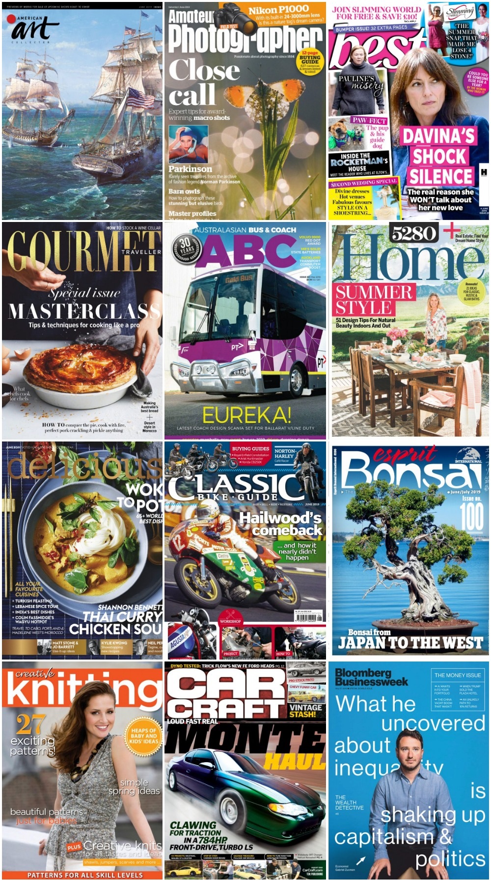 50 Assorted Magazines - June 07 2019