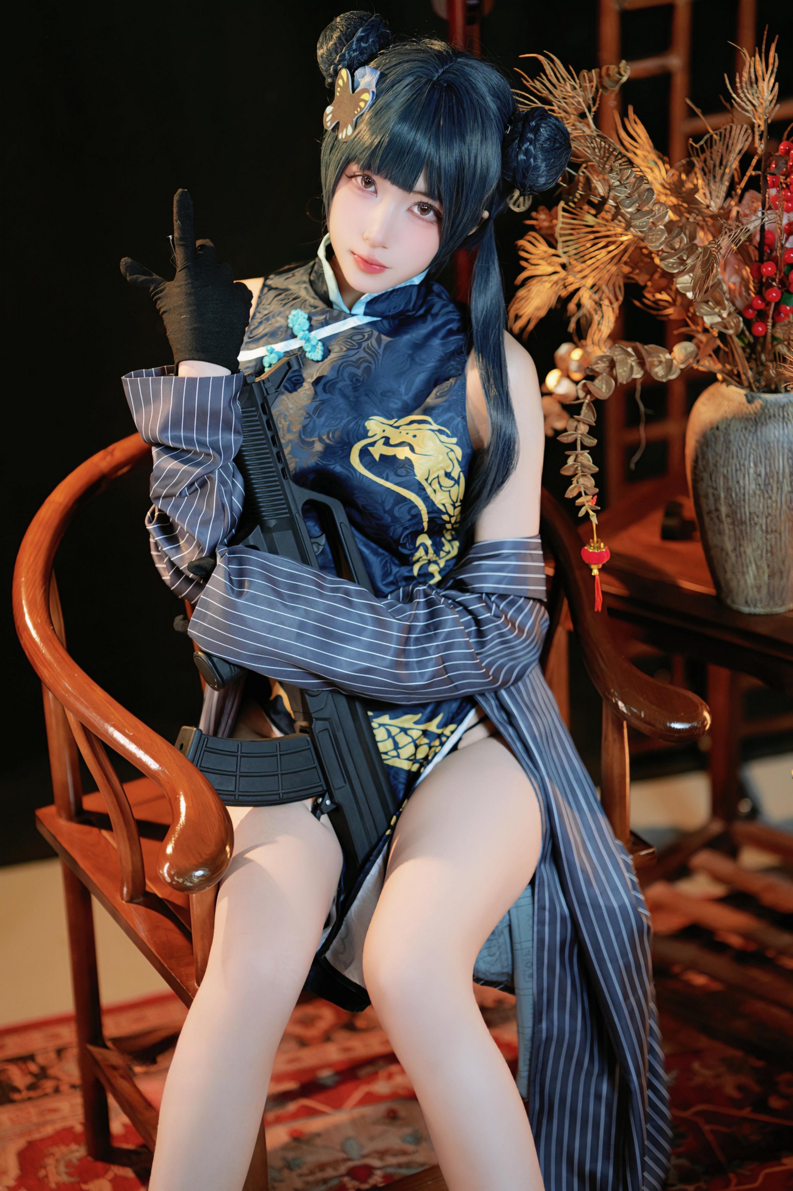 宮本桜 蔚蓝档案 龙华妃咲 Cosplay 写真｜人气角色 高清图集（42P｜124MB）插图2