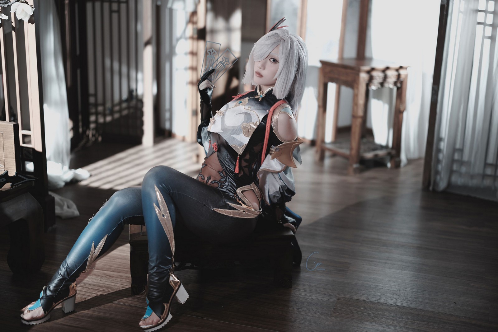 Cien恩恩 原神 申鹤 Cosplay 写真合集｜角色还原高清大图（31P｜89MB）插图7