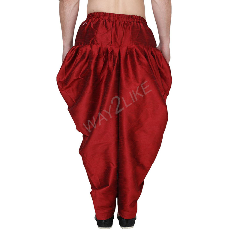 Patiala Salwar Pants Dupion Silk For Men Handmade Festival Occasion Party  Wear | eBay