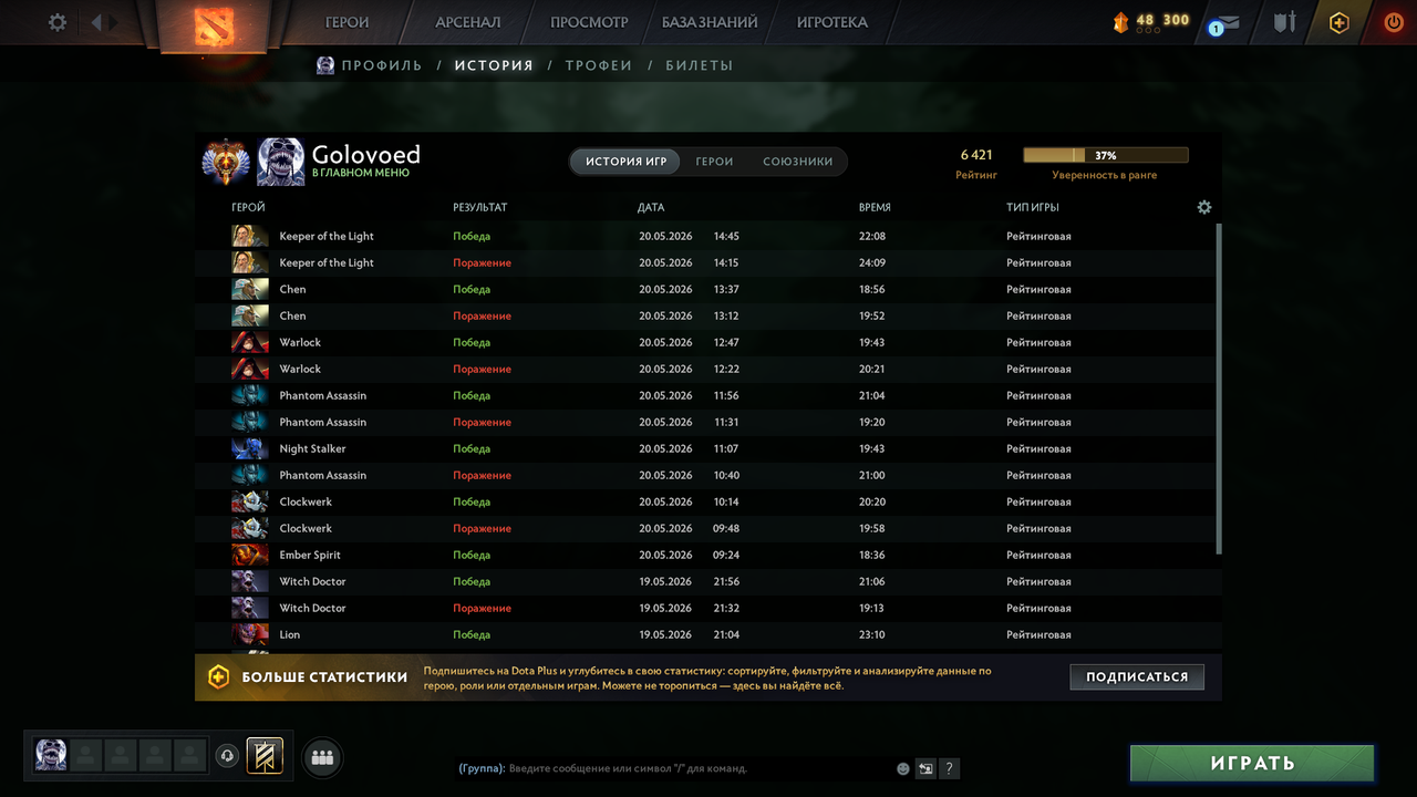 Dota 2 Account  MMR