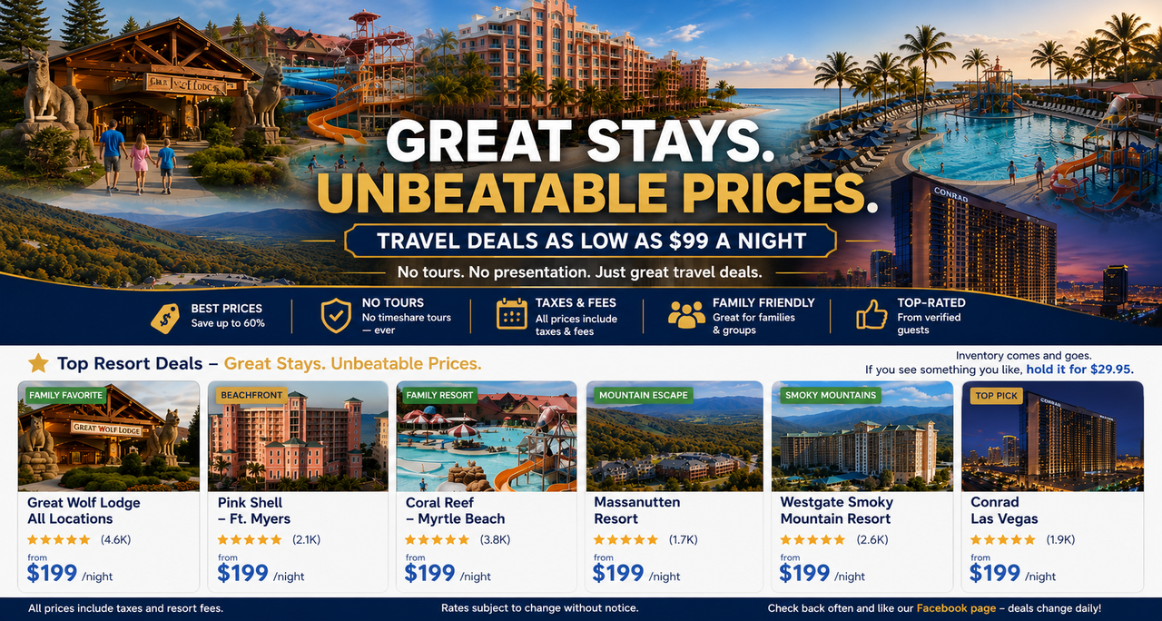 Try Our Trips Resort Deals