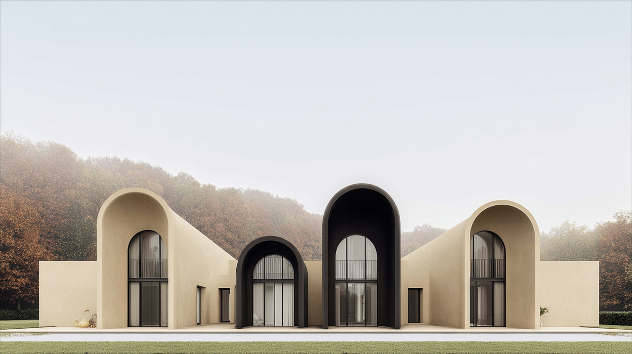 Another view of a modern residential house