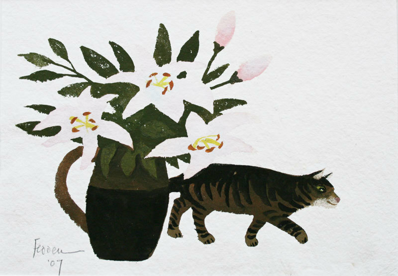 10-stilllifewithcatandflower