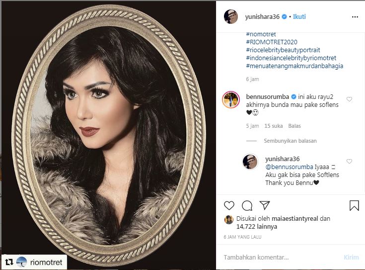 MUA Bennusorumba mengaku harus merayu Yuni Shara lebih dulu agar mau menggunakan soflens