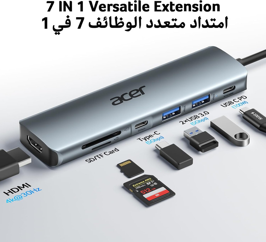 Acer USB C Hub 7-in-1