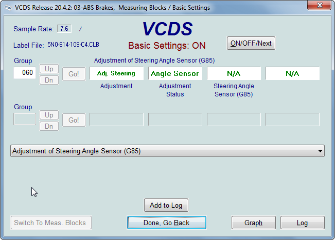 vcds measuring blocks list maf