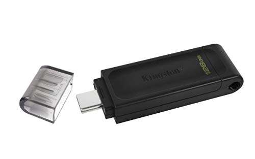 Amazon: Kingston Memoria USB DT70 128GB Tipo C 3.2 Gen 1 (DT70/128GB) 
