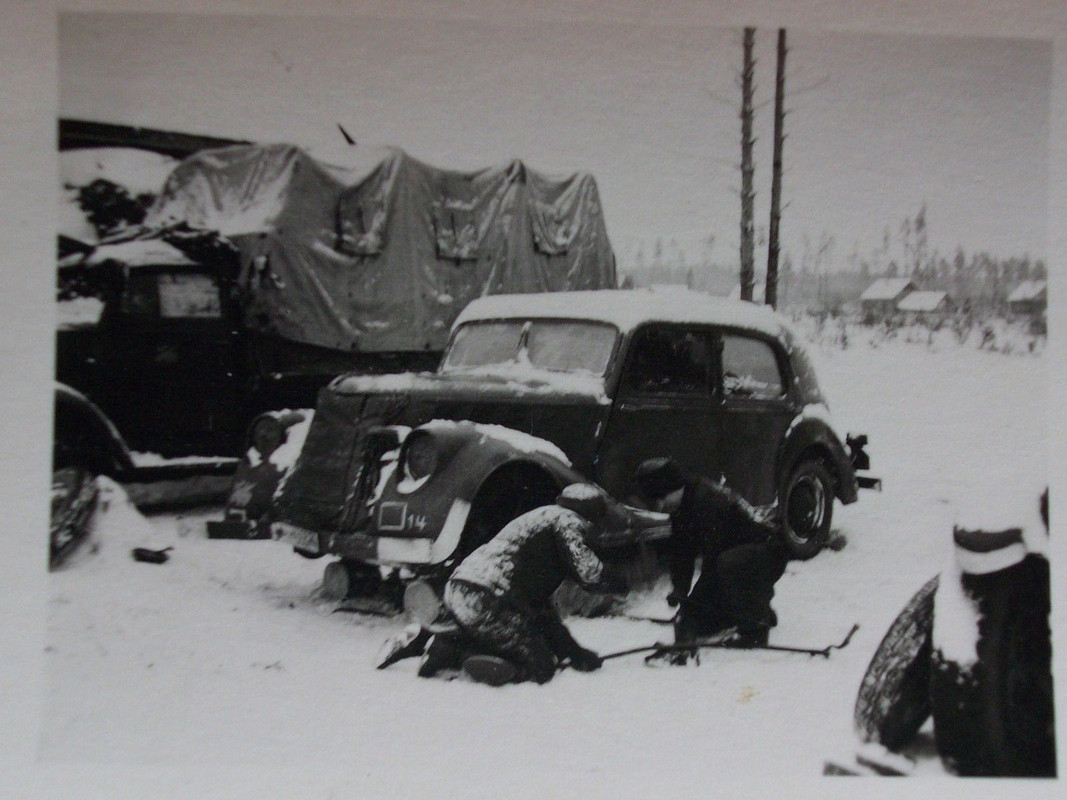 Instandsetzungsarbeiten, französischer Beute PKW