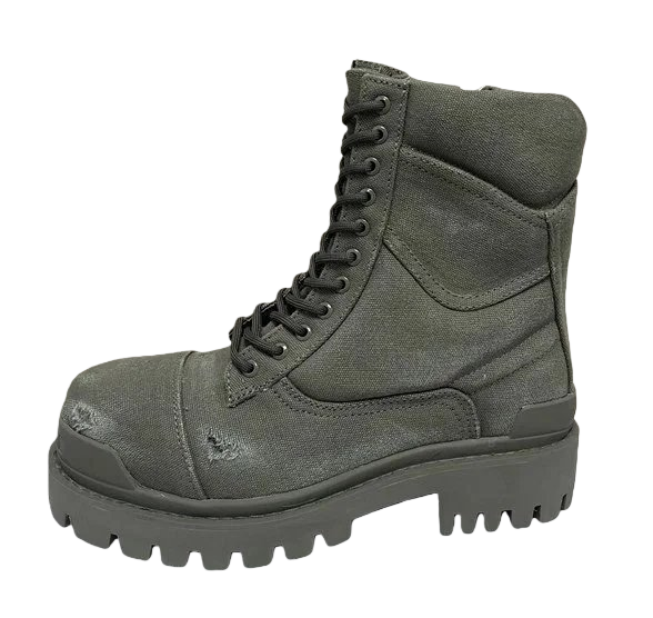 Balenciaga Strike Boots Khaki