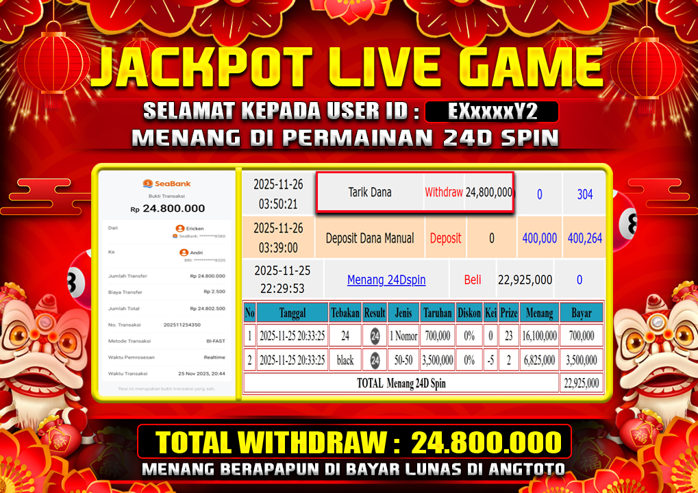 BUKTI JACKPOT LUNAS ANGTOTO