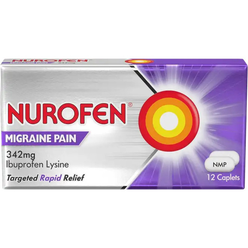 Nurofen Migraine Pain 342 Mg Tabs 12S