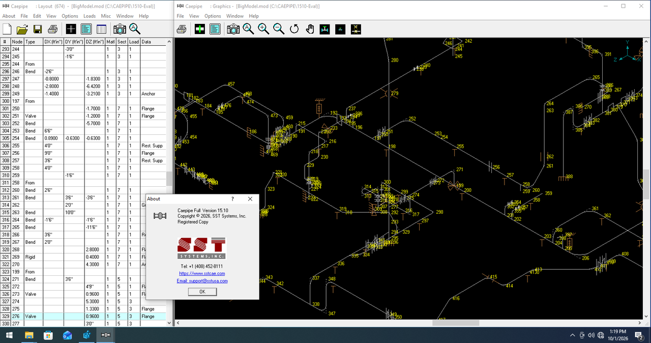 Working with SST Systems Caepipe 15.10 full license