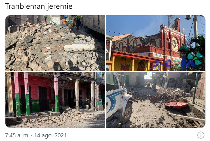 Prime immagini della distruzione causata dal terremoto di magnitudo 7.2 ad Haiti