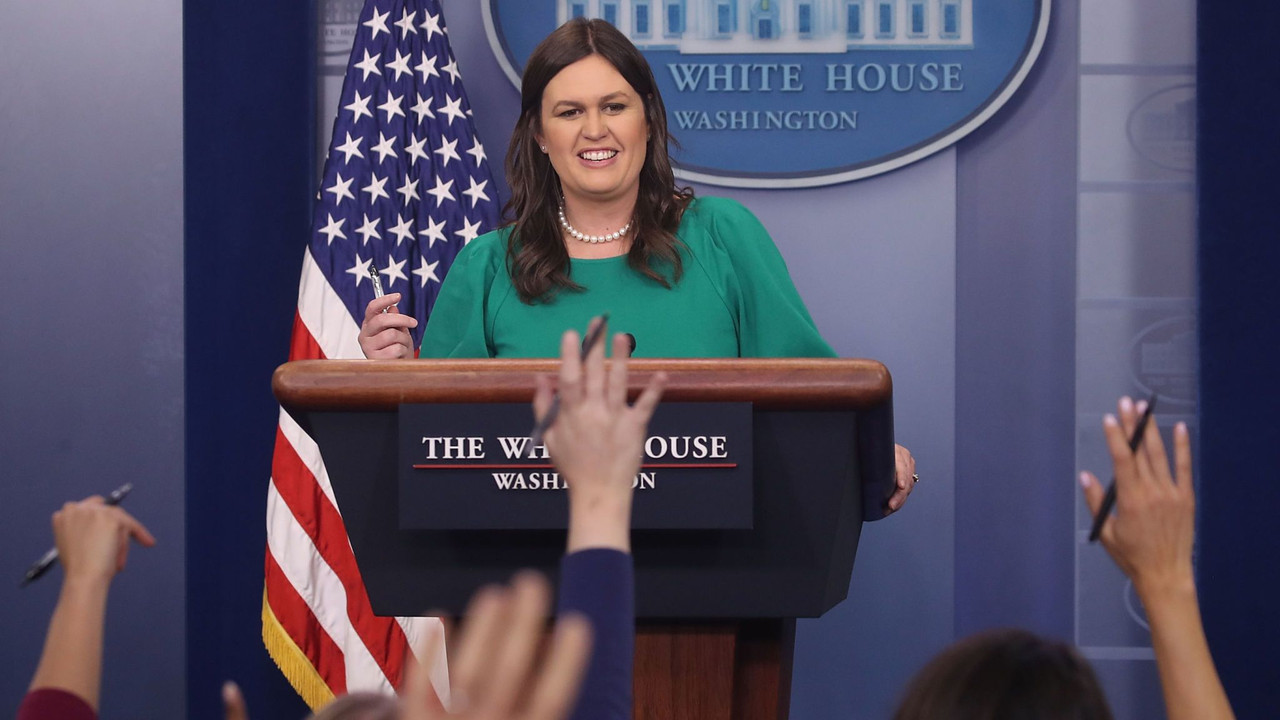 Sarah Sanders as the White House Press Secretary