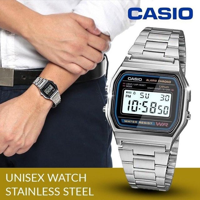 Relógio Casio Vintage Unissex Digital A158WA-1DF