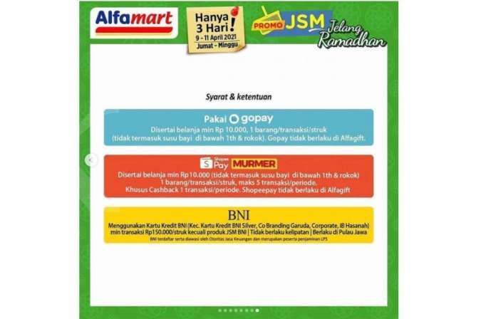 Katalog Promo JSM Alfamart 9-11 April 2021 

