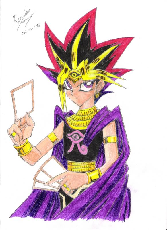 Hình vẽ Atemu (Yami Yugi) bộ YugiOh (vua trò chơi) - Page 5 1_Atemp_399