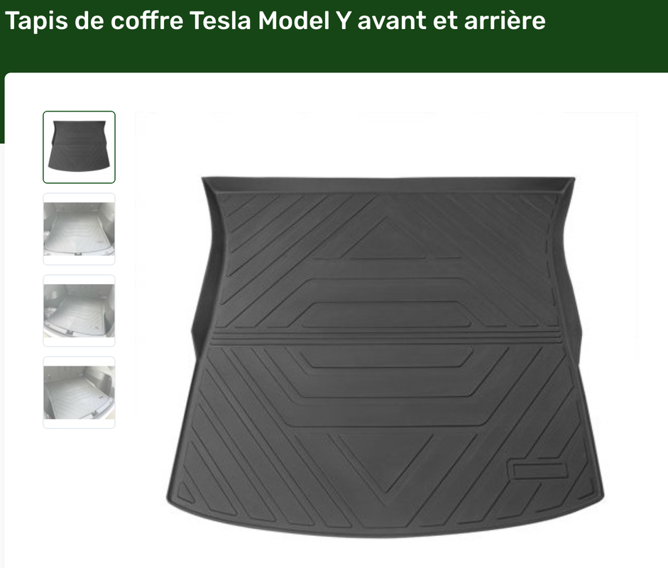 Tapis de coffre pas cher