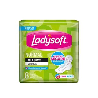 8065 | Toallitas Ladysoft C A X 8 Uni(Verde)