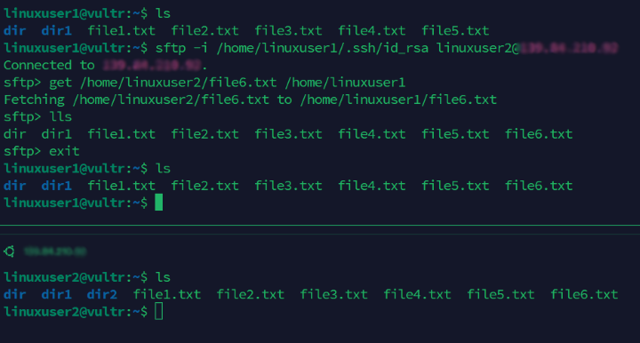 use identity file in sftp