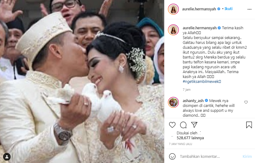 Aurel Hermansyah terharu Anang dan Ashanty sibuk urusi pernikahannya dengan Atta Halilintar.