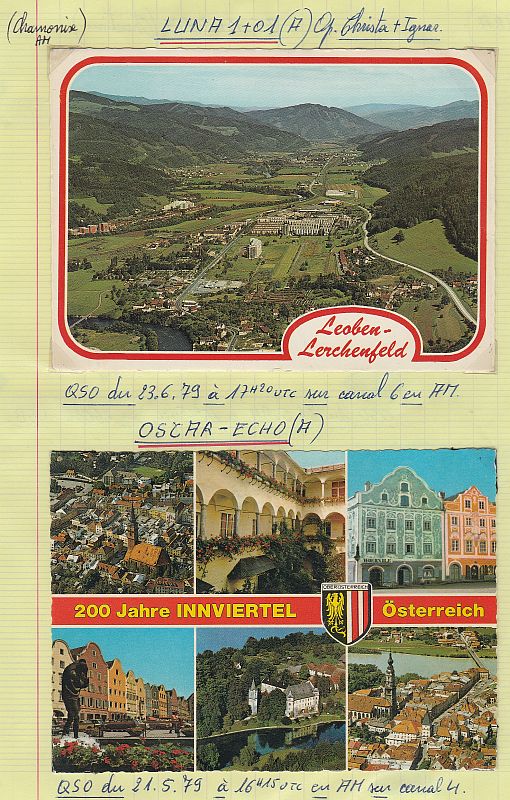 QSL 27 MHZ AUTRICHE QSL-27-AUTRICHE-LUNA1-6-79-AM