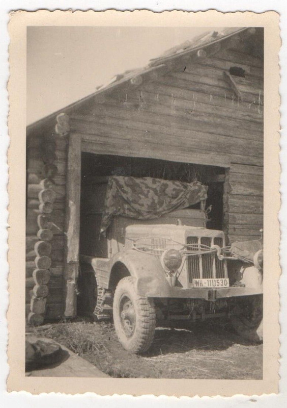 Foto 2.WK WW2 Schönes Fahrzeug Technik Camo Plan