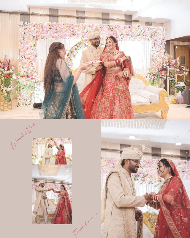 Dws Studio’s bridal portrait in royal lehenga