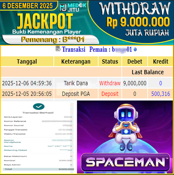 jackpot-permainan-slot-spaceman-pragmaticplay-rp9000000--dibayar-lunas-di-medokjitu